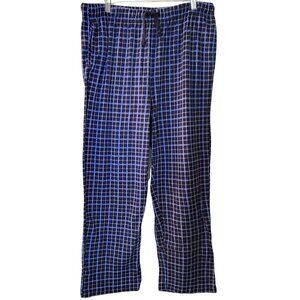 NWOT Nautica Sleepware Men’s Blue Plaid Flannel Pajama Bottoms - Size XL
